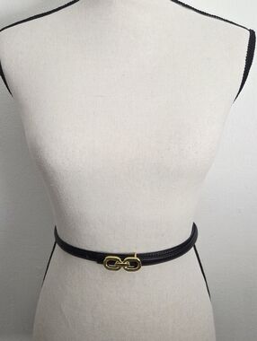 Black Belt with Gold Buckle